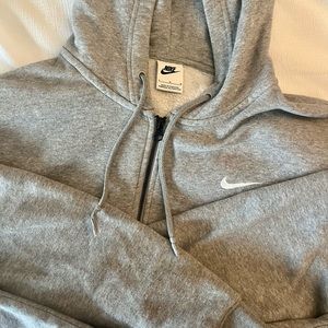 grey nike zip up